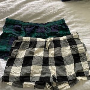 Pair of Old Navy Flannel Pajama Shorts NWOT